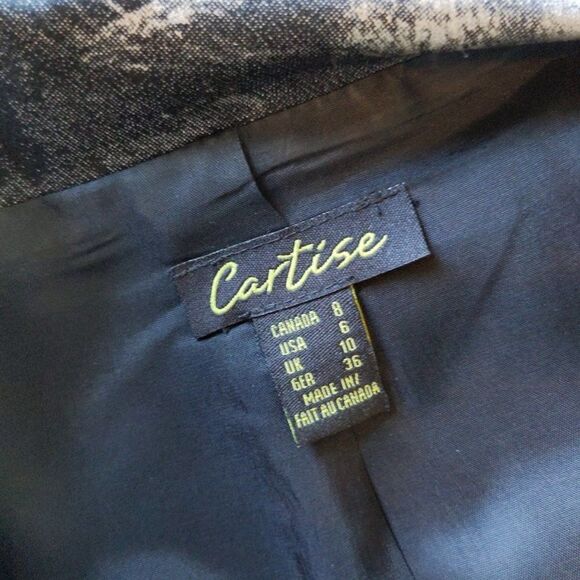 Cartise Jacket Spray Paint Splatter Evening Belt Art to Wear Formal Size 6 - Picture 11 of 11